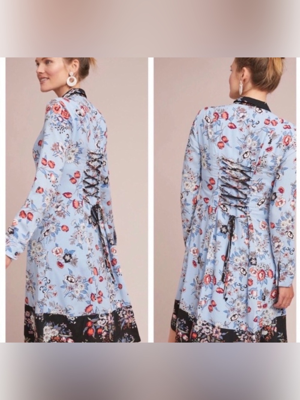 🌺NWT retails $148 Anthropogie Maeve Leyster shirt dress 🌺